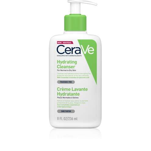 CERAVE Hydrating Cleanser - Čisticí emulze s hydratačním účinkem, 236 ml.